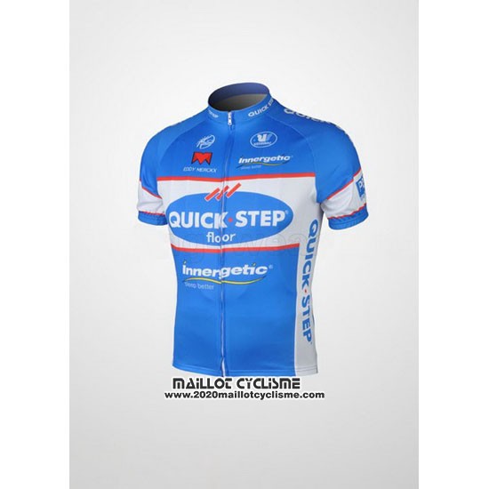 2010 Maillot Ciclismo Quick Step Floor Azur Manches Courtes et Cuissard